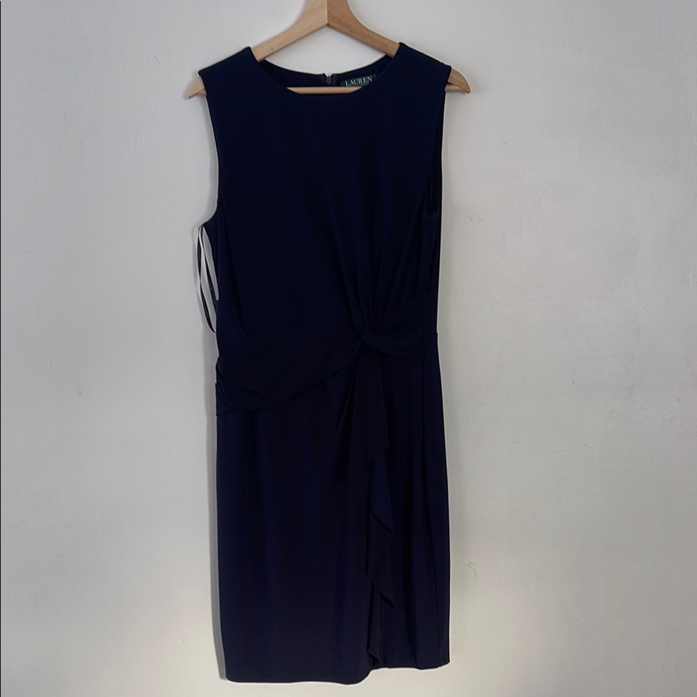 Lauren Ralph Lauren Blue Sheath Midi Dress for Cocktail